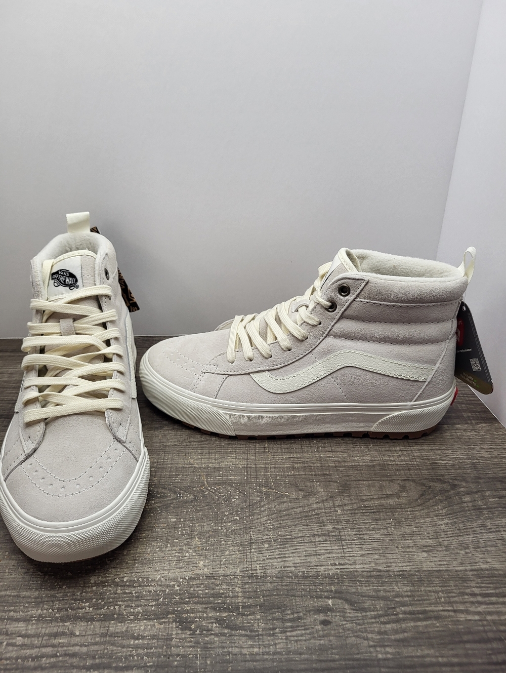 Vans Sk8-Hi MTE-2 Womens Shoes Size 9 Mens 7.5 Grey White Cold Weather New